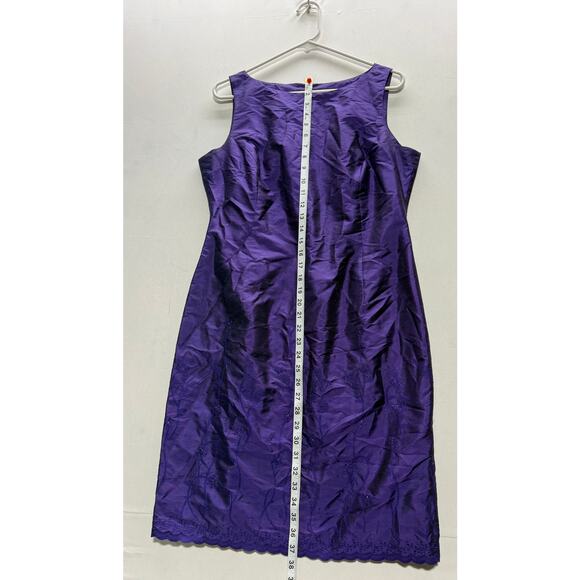 Robbie Bee Women's Silk Purple Dress Size 10 - Elegant & Chic - Picture 10 of 10